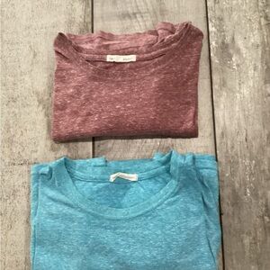 Threads 4 Thought Heathered Blue  burgundy T-Shirts size xL 2 T-shirt #37